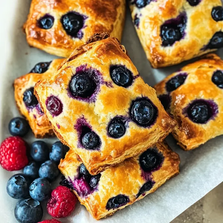 Blueberry Protein Breakfast Pastries