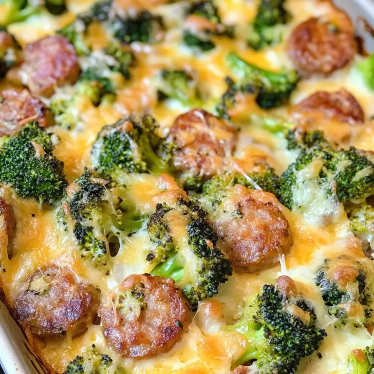 Cheesy Broccoli & Sausage Casserole