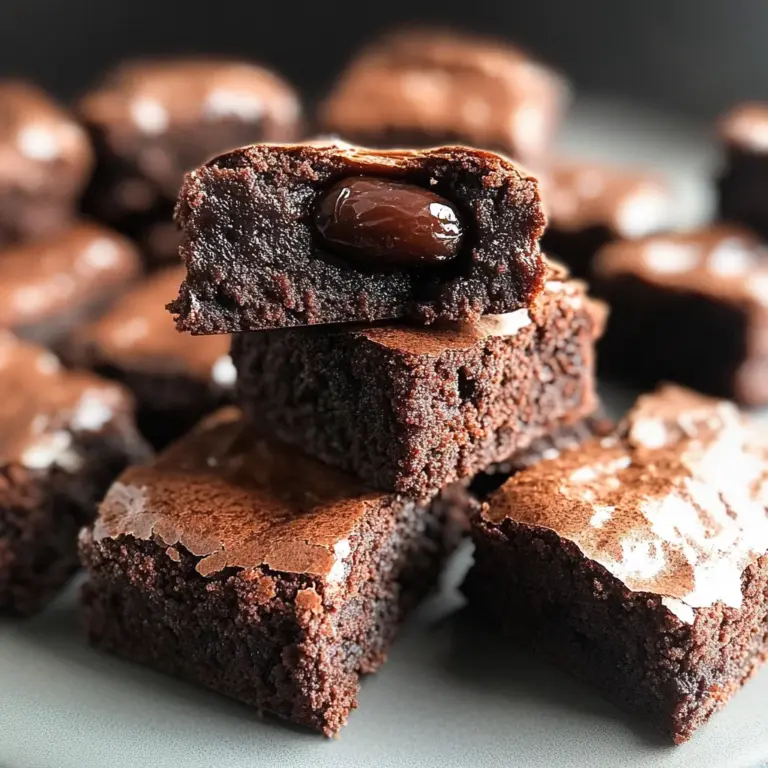 Date Brownies (No Flour!)