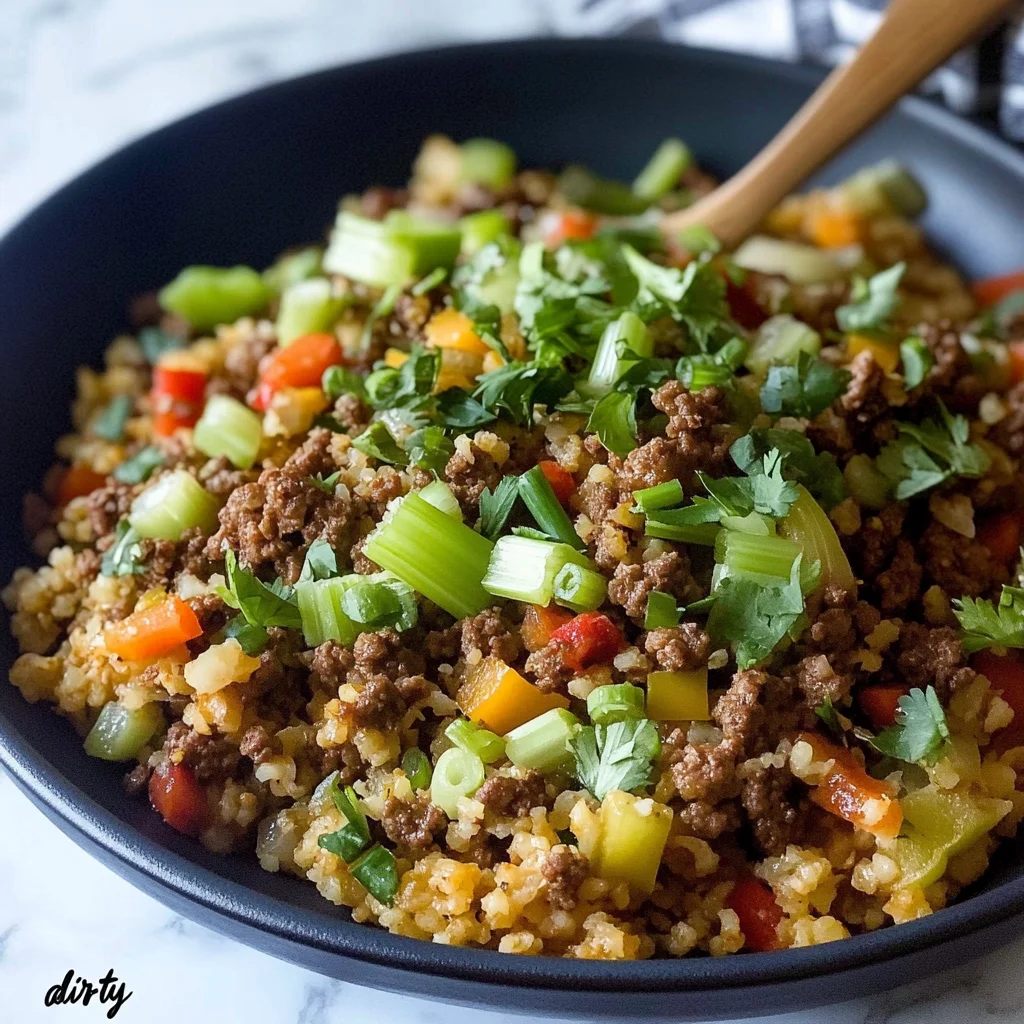 Dirty Keto Cauliflower Rice Recipe