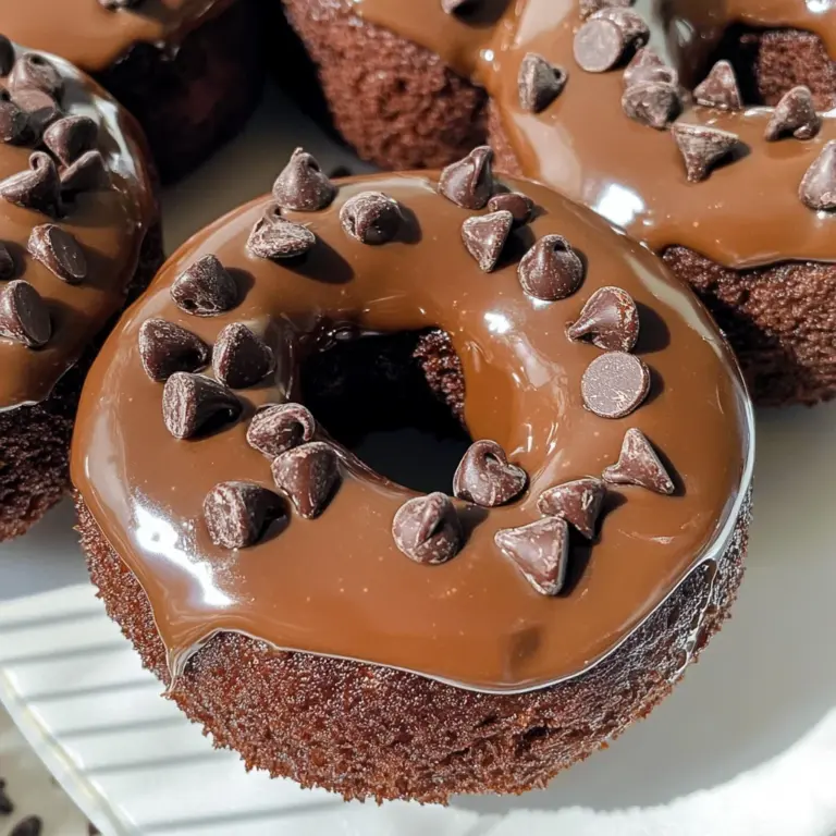 Healthy Chocolate Protein Donuts (Gluten Free, Paleo)