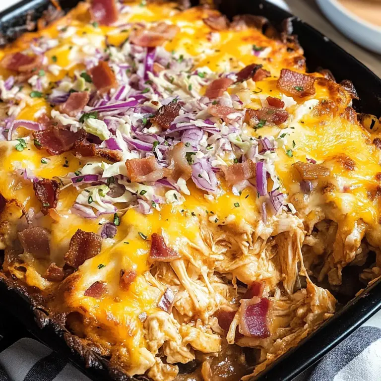 Keto BBQ Chicken Casserole
