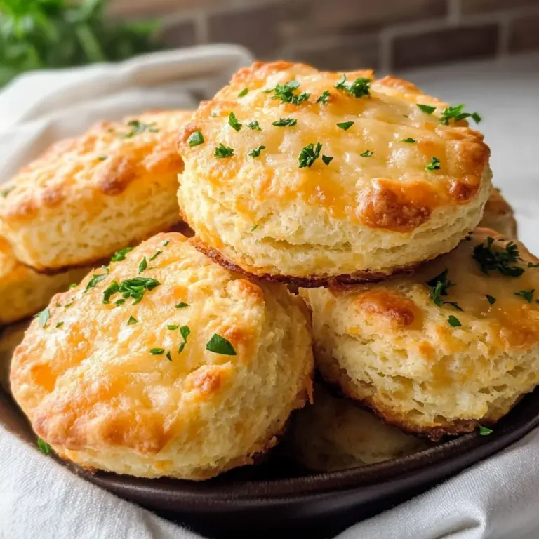 Keto Cheddar Garlic Biscuits