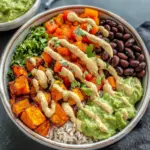 Vegan Burrito Bowls with Black Beans and Sweet Potatoes (gf)