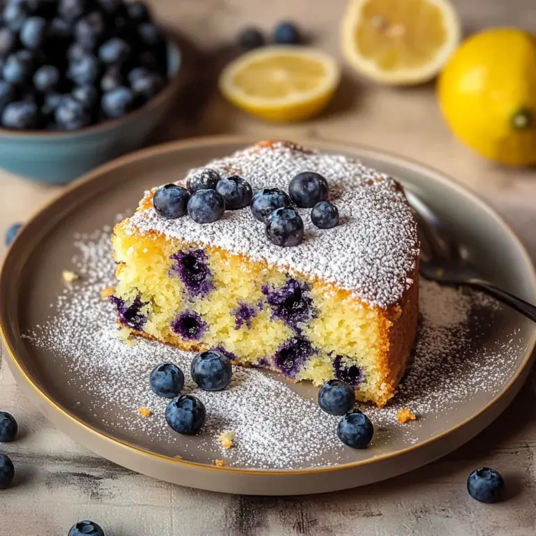Vegan Lemon Blueberry Cake