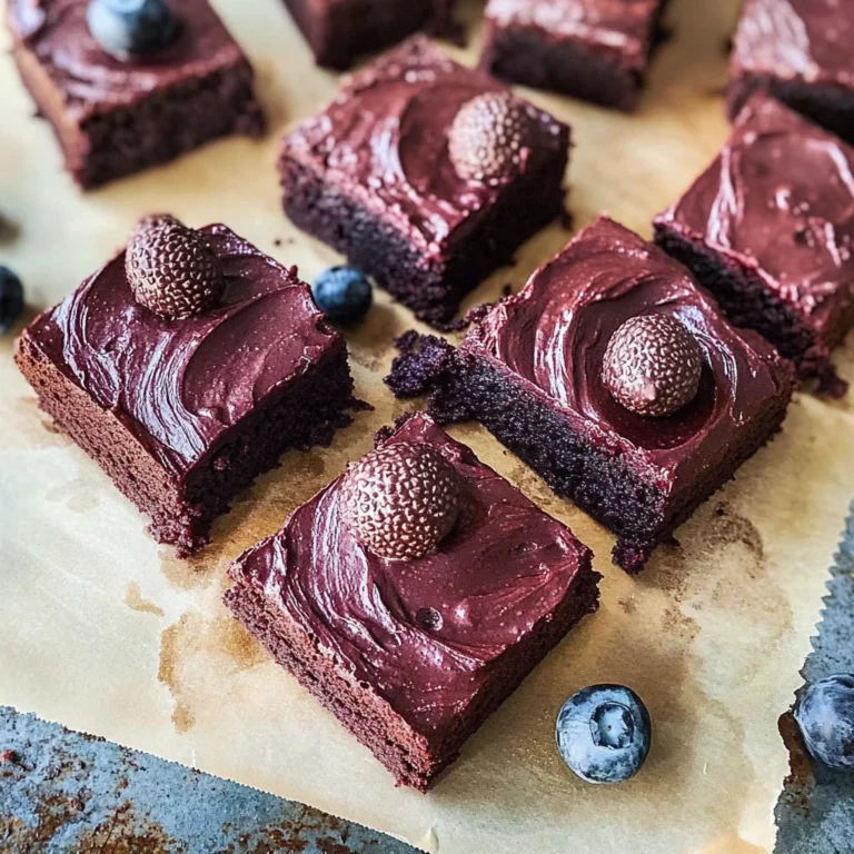Beetroot Brownies with a Chocolate Avocado Frosting