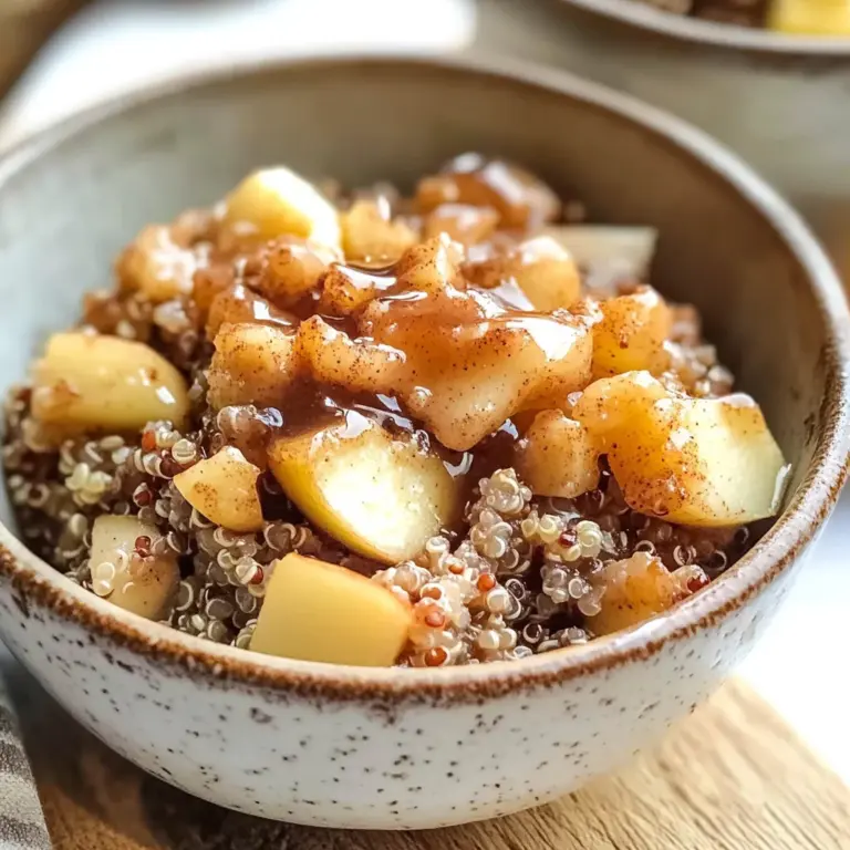 Cinnamon Apple Quinoa Breakfast