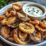 Fried Sliced Mushrooms with Ranch