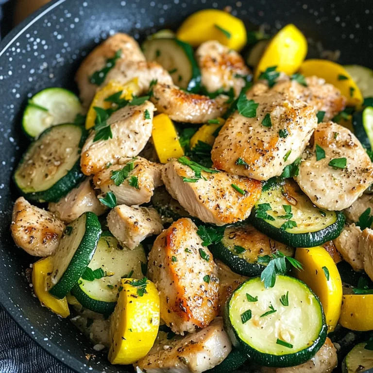 Healthy Chicken Breast with Zucchini and Squash