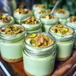 Keto Pistachio No-Bake Cheesecake