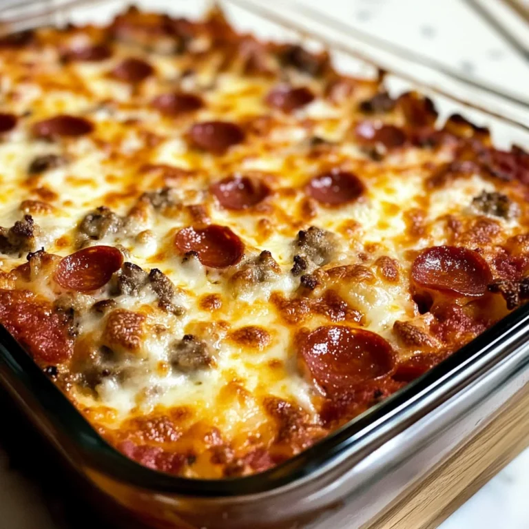 Low Carb Pizza Casserole - Gluten Free