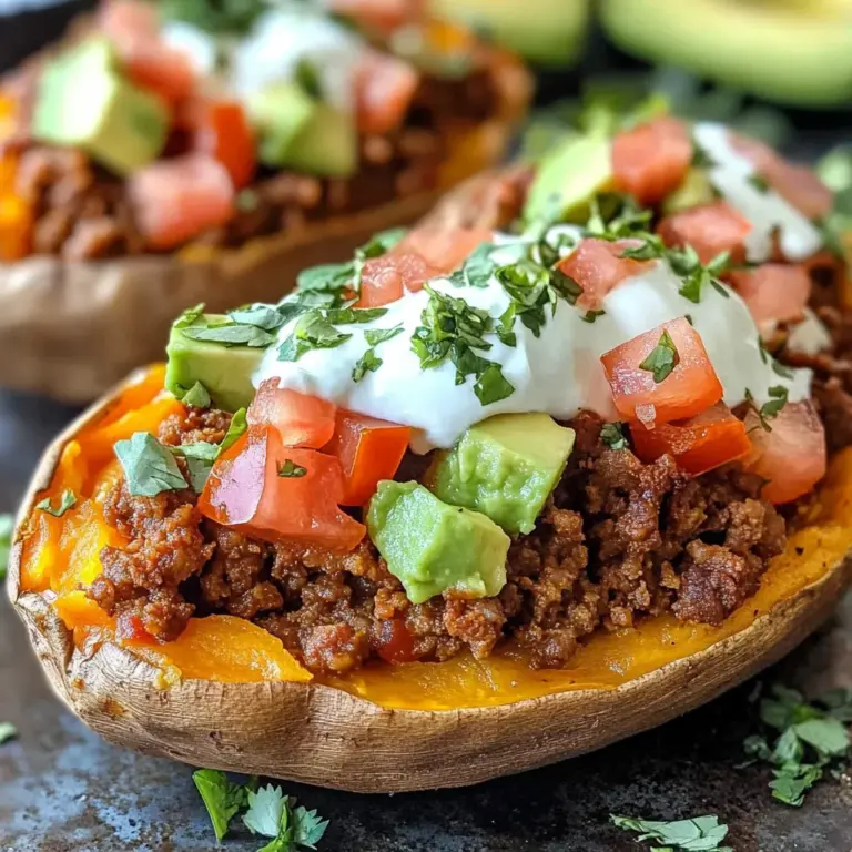Taco Stuffed Sweet Potatoes