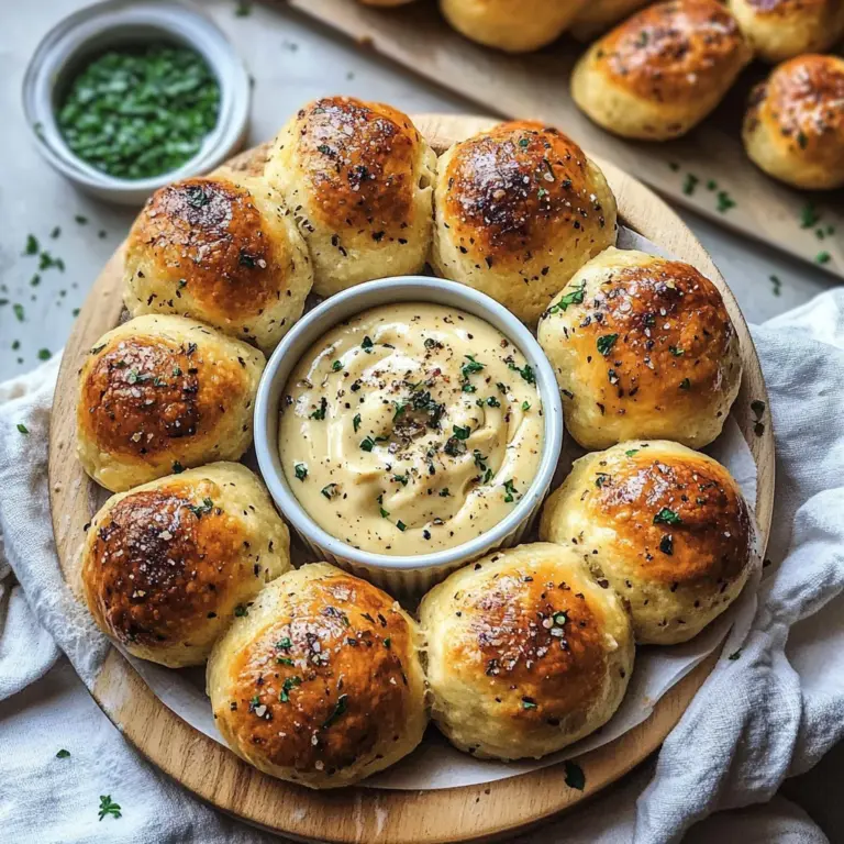 Vegan Garlic Dough Balls