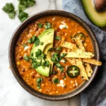 Vegan Lentil Tortilla Soup