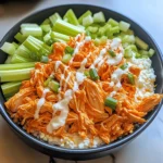 Buffalo Chicken Cottage Cheese Bowl