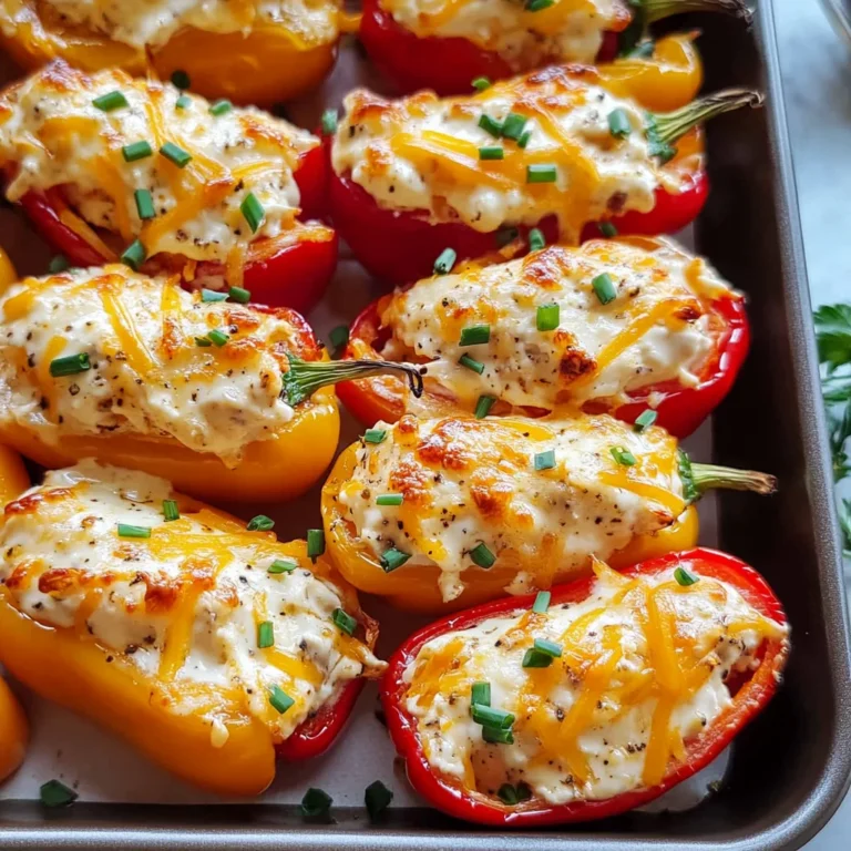 Cream Cheese Stuffed Mini Peppers