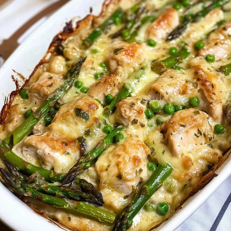 Creamy Chicken Bake Recipe with Asparagus