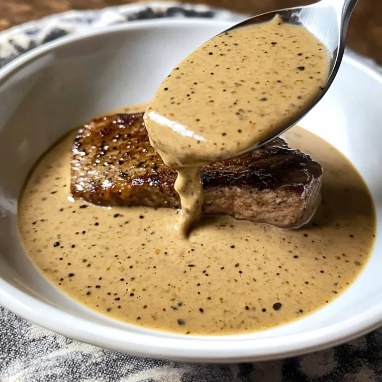 Creamy Peppercorn Sauce Recipe For Steak and Beef | Sip Bite Go