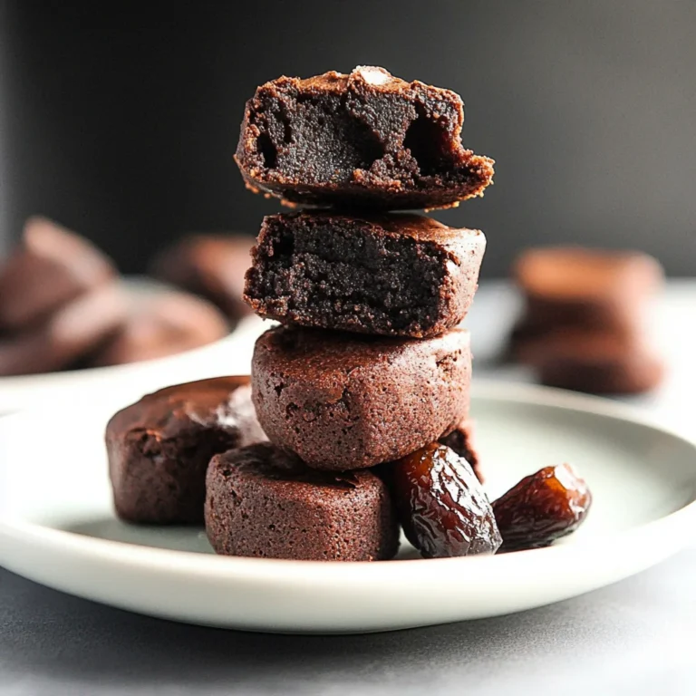 Date Brownies (No Flour!)