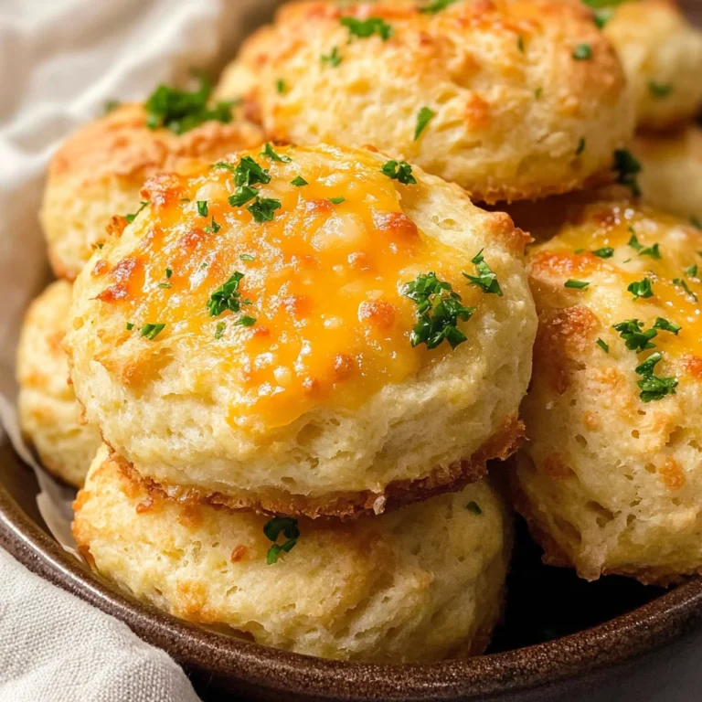 Keto Cheddar Garlic Biscuits
