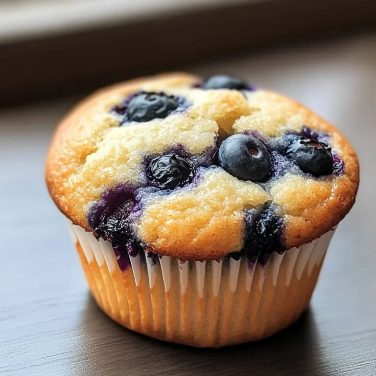 Low Carb Greek Yogurt Blueberry Muffins