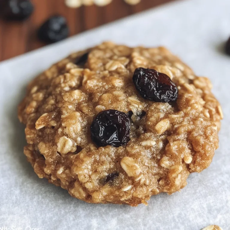 No sugar added oatmeal and raisin cookies