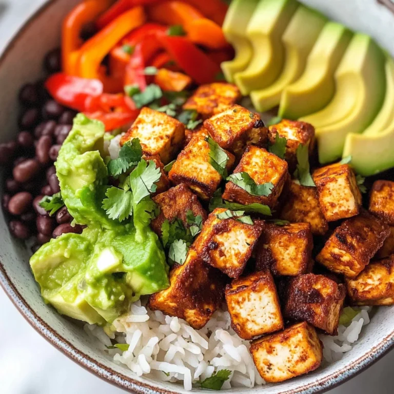 Spicy Baked Tofu Burrito Bowl