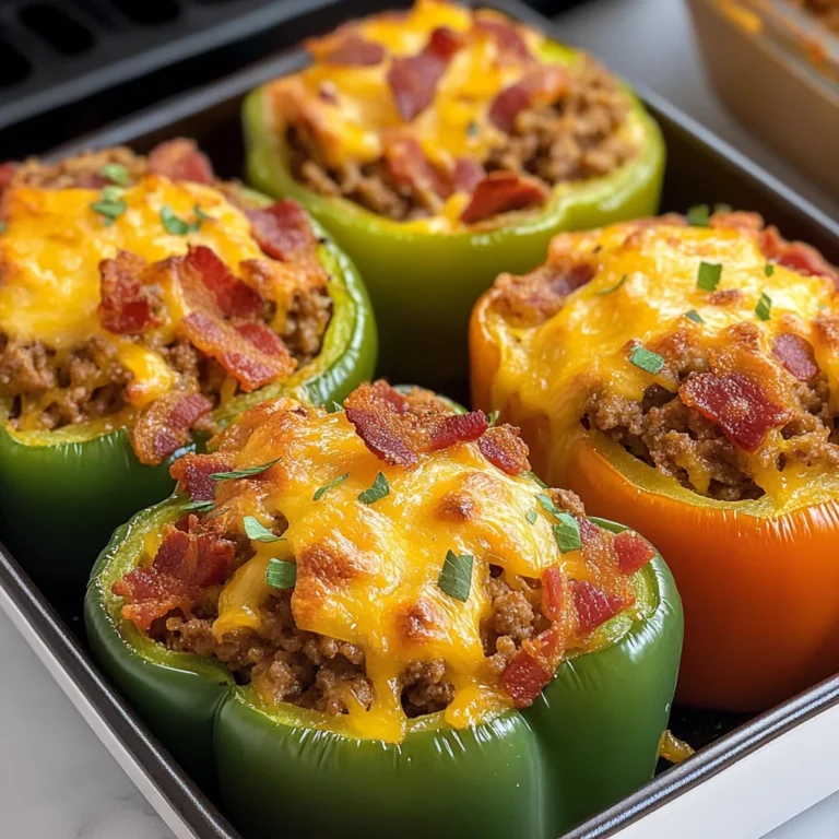 Stuffed Bell Peppers Without Rice