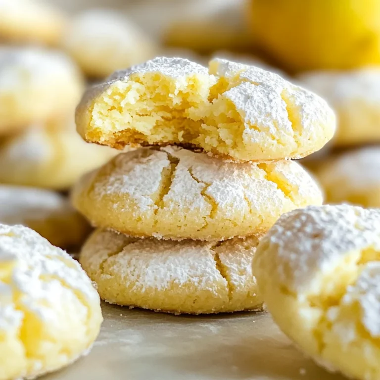Vegan Lemon Crinkle Cookies