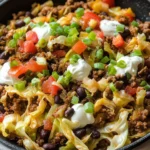 Low Carb Cabbage Taco Skillet (Keto-Friendly)