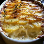 Cheesy Garlic Potatoes Gratin – Easy & Creamy Recipe