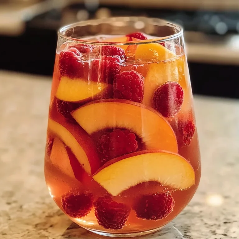 Chilled Peach Moscato Sangria