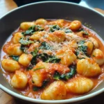 Creamy Tomato Spinach Gnocchi