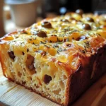 Savory Quick Bread With Cheese And Olives 🧀🍞