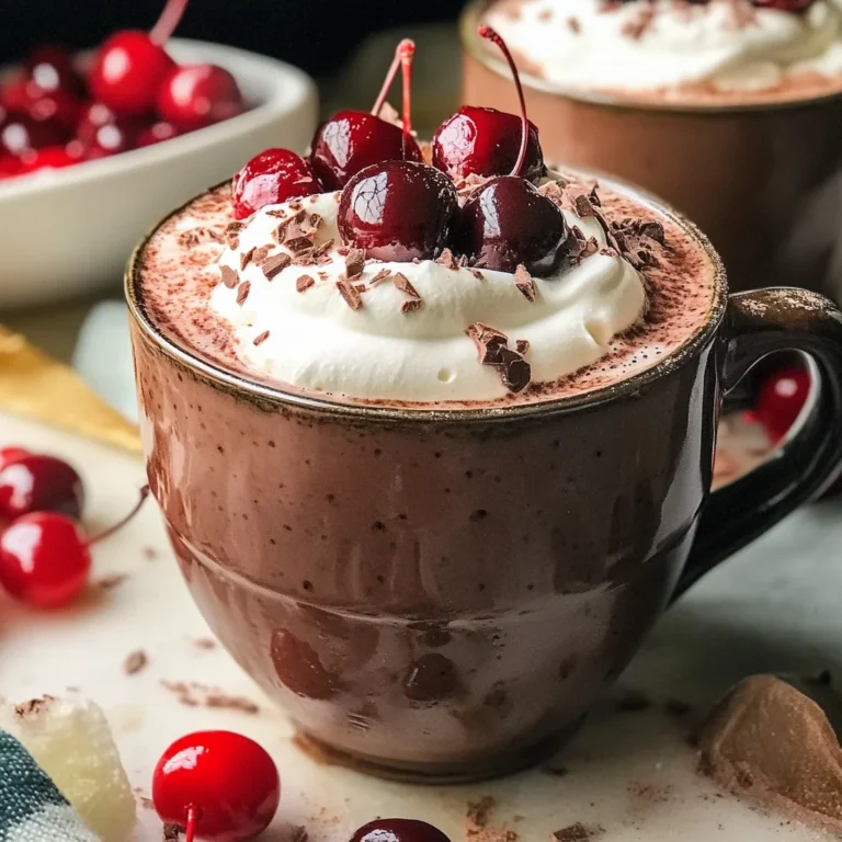 Slow Cooker Chocolate Covered Cherry Hot Chocolate