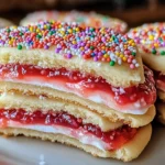Strawberry Pop Tart Sugar Cookies
